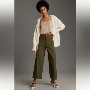 Anthropologie - The Colette Cropped Wide Leg Pant by Maeve - Size 26